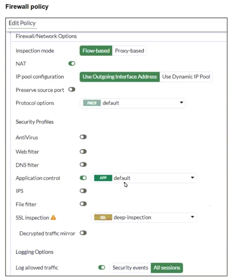 Exam NSE4_FGT_AD-7.6: Image 2