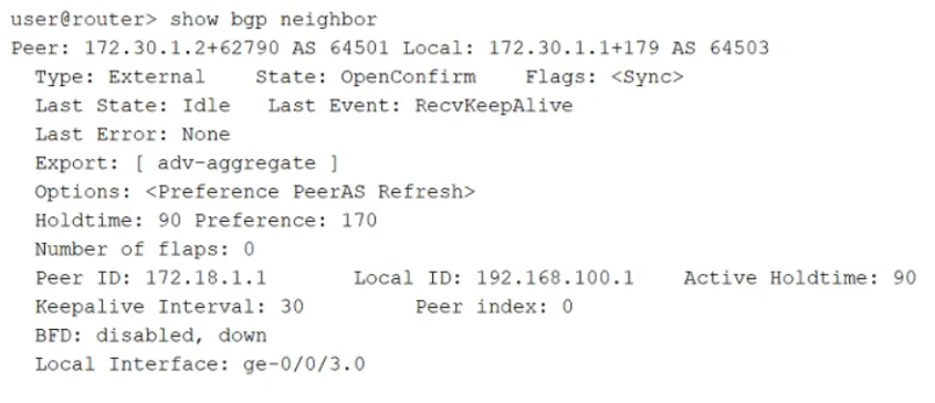 Exam JN0-281: Question 7 - Image 1