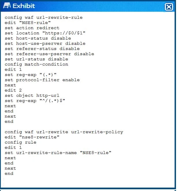 Exam NSE8_810: Question 10 - Image 1