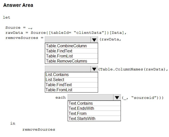 Exam DA-100: Question 6 - Image 1