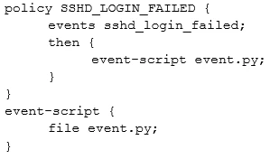 Exam JN0-420: Question 5 - Image 1