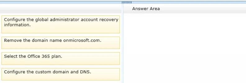 Exam 70-346: Question 3 - Image 1