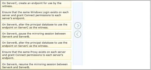 Exam 70-462: Question 9 - Image 1