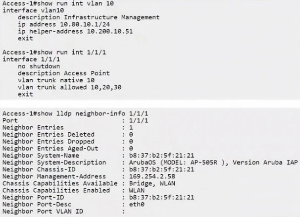 Exam HPE6-A86: Image 1