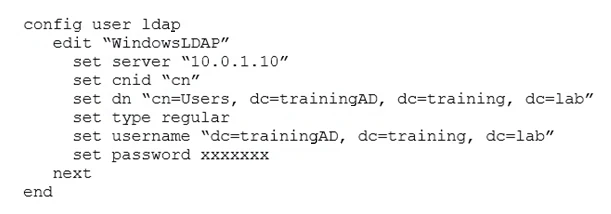 Exam NSE7: Question 3 - Image 1