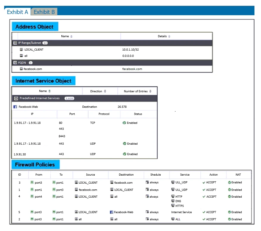 Exam NSE4_FGT-7.2: Question 2 - Image 1