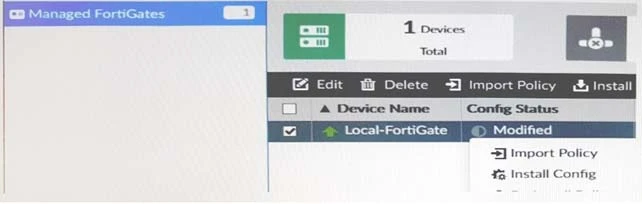 Exam NSE5_FMG-5.4: Question 3 - Image 1