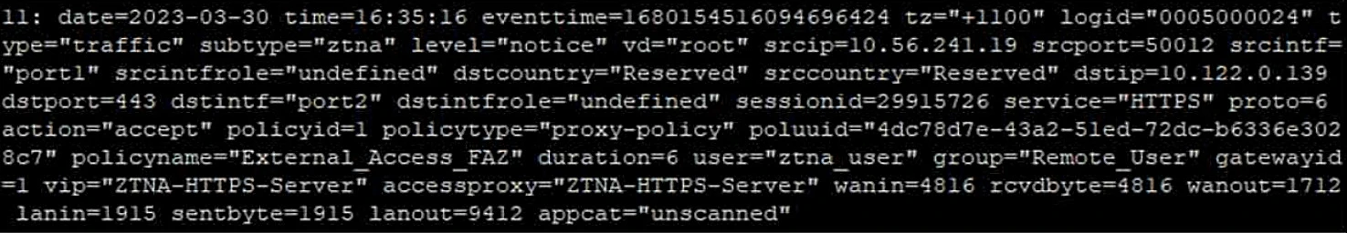 Exam NSE7_ZTA-7.2: Question 1 - Image 1