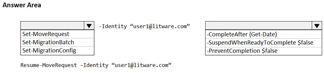 Exam MS-201: Question 2 - Image 1