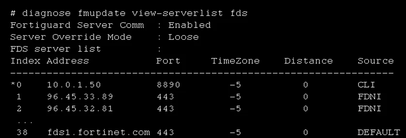 Exam NSE5_FMG-6.2: Question 9 - Image 1