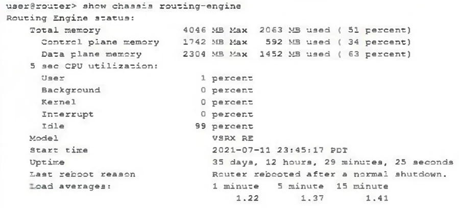 Exam JN0-104: Question 9 - Image 1