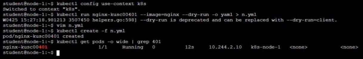 Exam CKA: Question 8 - Image 4