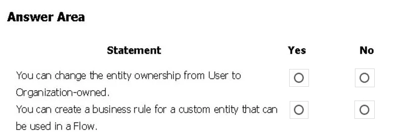 Exam PL-900: Question 4 - Image 1