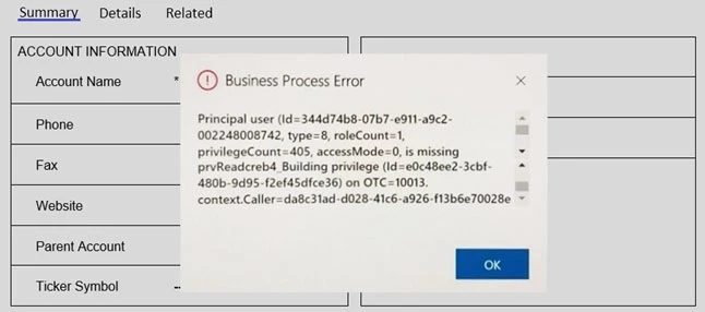 Exam MB-400: Question 9 - Image 1