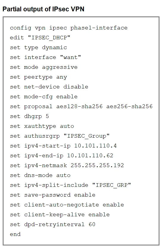 Exam FCSS_NST_SE-7.4: Question 10 - Image 1