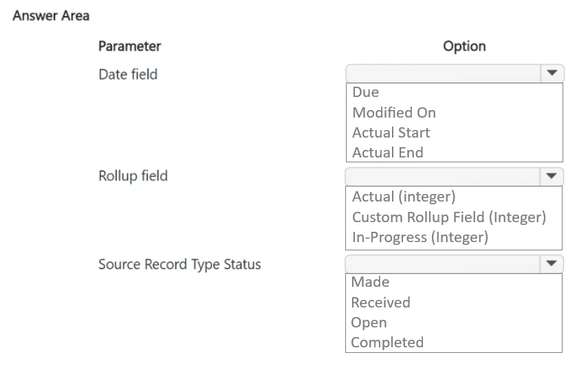 Exam MB-280: Question 6 - Image 1