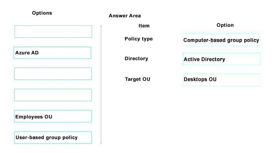 Exam 70-398: Question 1 - Image 2