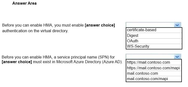 Exam MS-201: Question 10 - Image 2