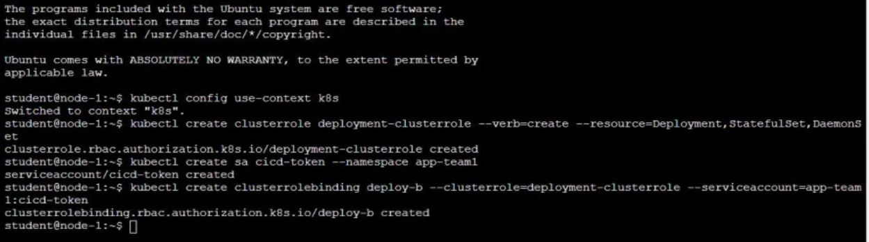 Exam CKA: Question 1 - Image 2