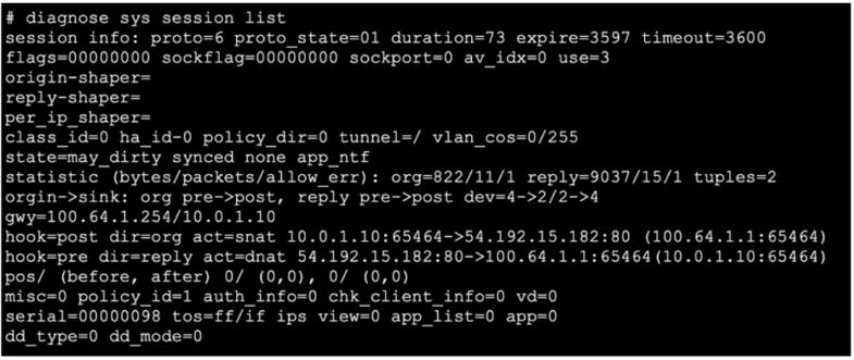Exam NSE7_NST-7.2: Question 7 - Image 1