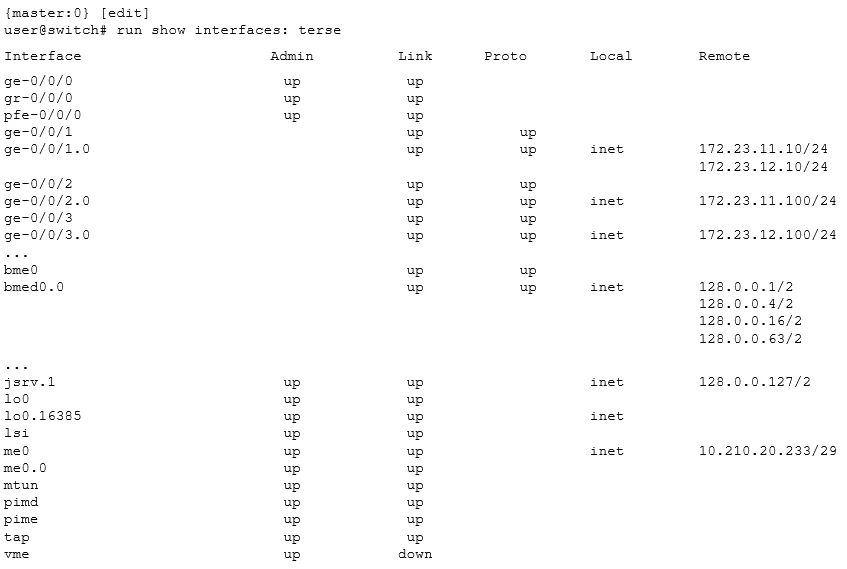 Exam JN0-351: Question 2 - Image 1