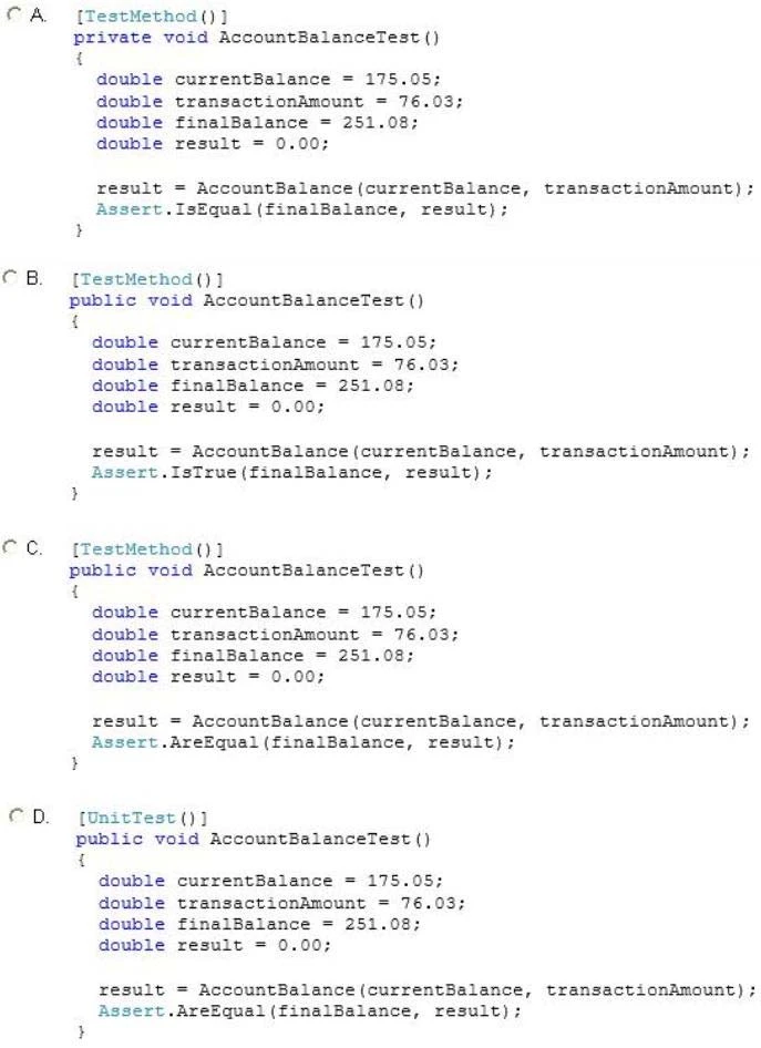 Exam 70-486: Question 7 - Image 2