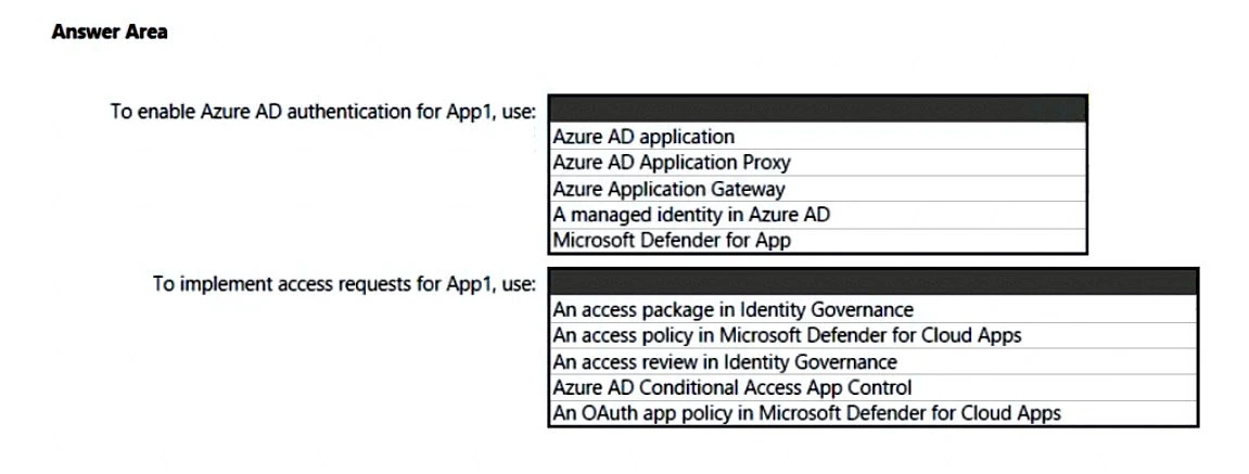 Exam SC-100: Question 9 - Image 1