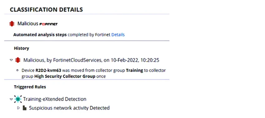 Exam NSE5_EDR-5.0: Question 7 - Image 1