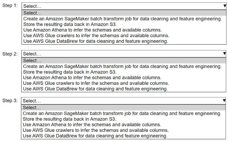 Exam AWS Certified Machine Learning Engineer - Associate MLA-C01: Question 5 - Image 1